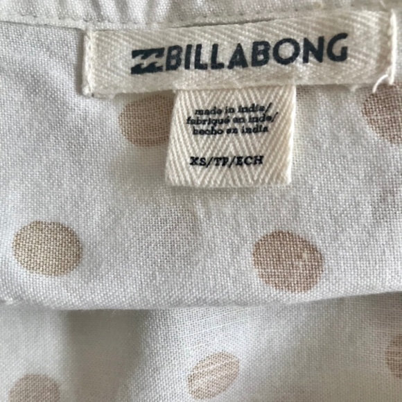 NWT Billabong Fine Nights Polka Dot Mini Dress XS - Picture 7 of 8